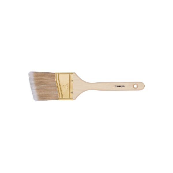 Brocha cerdas sintéticas 3 corte angular mango de madera 13341