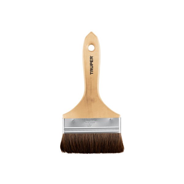 Brocha pelo de camello de 4 con mango de madera Truper 12470