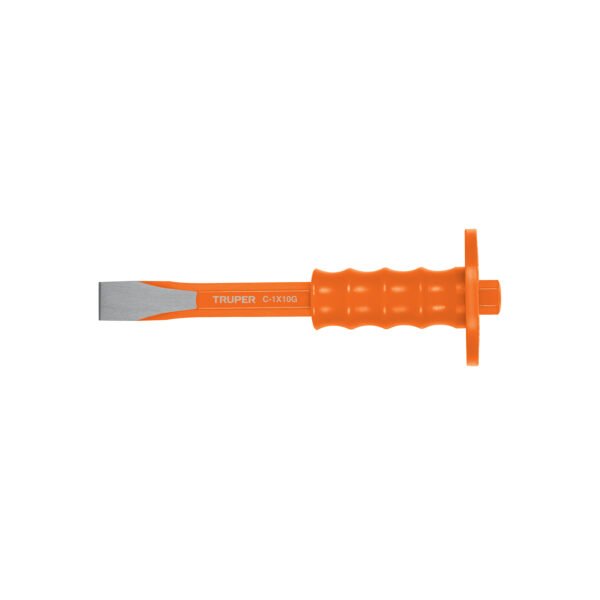 Cincel de corte frío 1 x 10 con grip Truper 12273