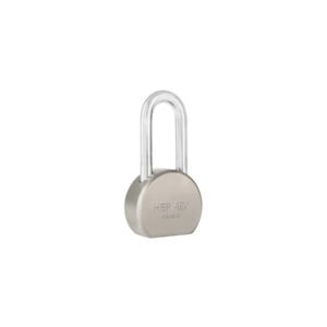 Candado redondo 65mm gancho largo llave tetra blister 43339