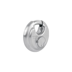 Candado circular acero inox cilindro latón 70 mm 49473
