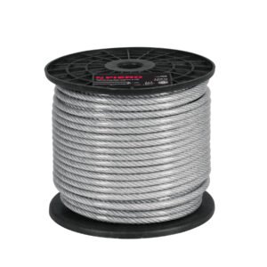 CAB-1-16RX.jpg Metro de cable rígido 1/16 acero 7x7 recubierto PVC 75 m 44220