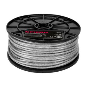 Metro cable flexible 1/8 acero 7x19 recubierto PVC 75 m 44225