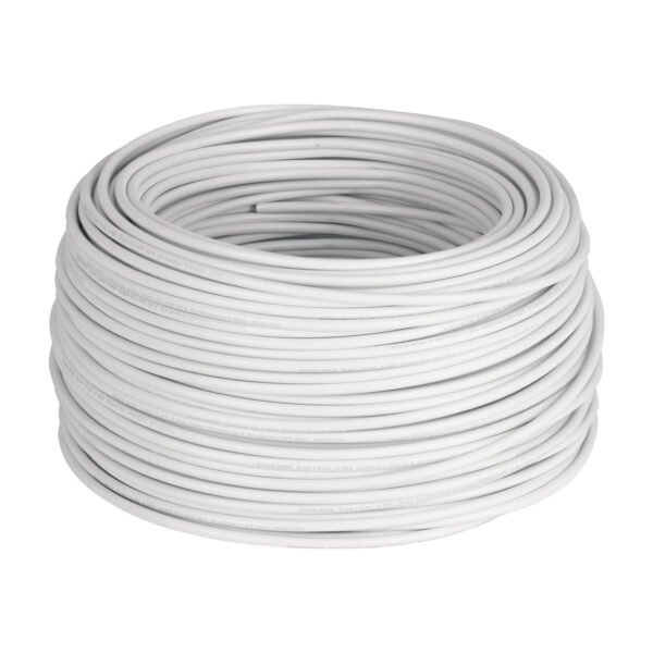 Rollo de 100 m de cable THHW-LS 10 AWG blanco Volteck 46055