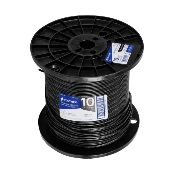 Metro de cable THHW-LS 10 AWG negro en carrete de 500 m 40118
