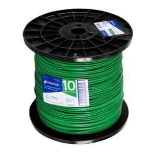 CAB-10V-500.jpg Metro de cable THHW-LS 10 AWG verde en carrete de 500 m 40122