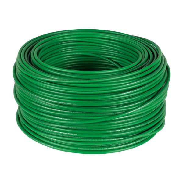 Rollo de 100 m de cable THHW-LS 10 AWG verde Volteck 46063
