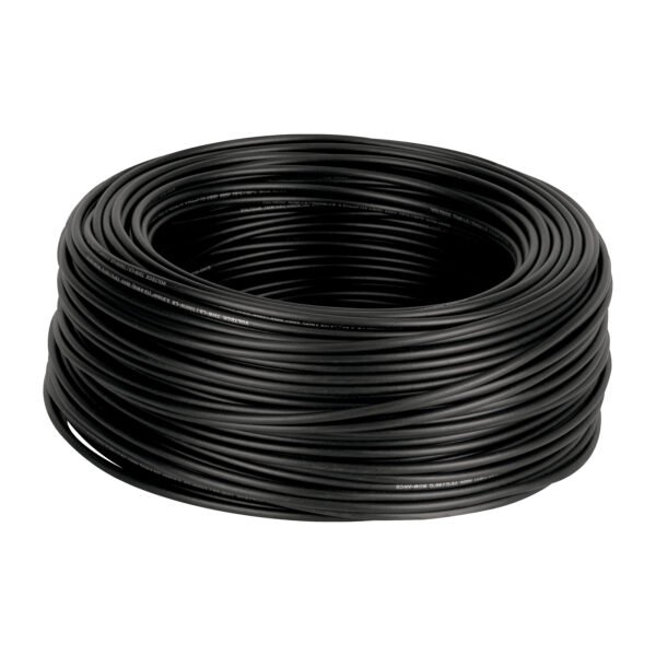 Rollo de 100 m de cable THHW-LS 12 AWG negro Volteck 46052