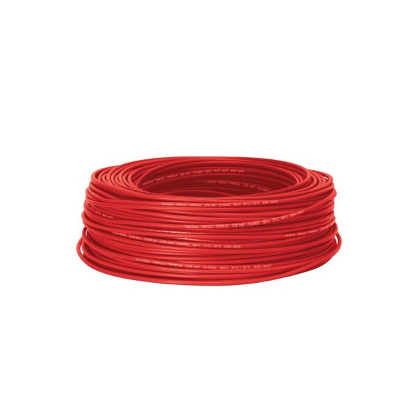 Rollo de 100 m de cable THHW-LS 14 AWG rojo Volteck 46061