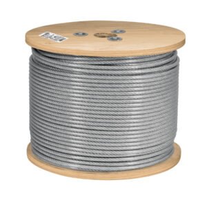 Metro cable flexible 3/16 acero 7x19 recubierto PVC 300 m 48811