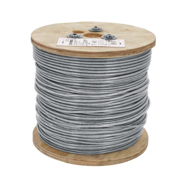 Metro cable flexible 3/32 acero 7x19 recubierto PVC 300 m 48809