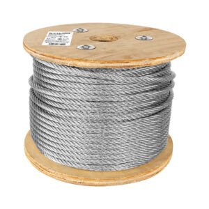 CAB-3-8F.jpg Metro de cable flexible 3/8 de acero 7x19 hilos 75 m 48817