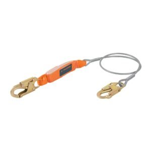 Línea de vida 1.8 m cable de acero absorbedor impacto ANSI 17039
