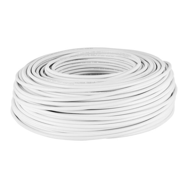 Rollo de 100 m de cable THHW-LS 8 AWG blanco Volteck 46054