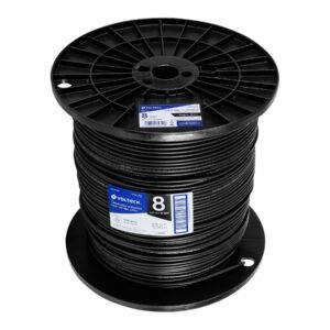 CAB-8N-500.jpg Metro de cable THHW-LS 8 AWG negro en carrete de 500 m 40119