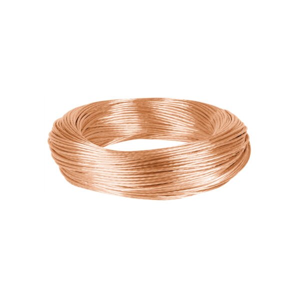Metro de cable desnudo de cobre calibre 12 AWG rollo 100 m 40091