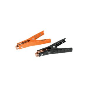 Blíster con 2 caimanes para cables pasa corriente Truper 100777