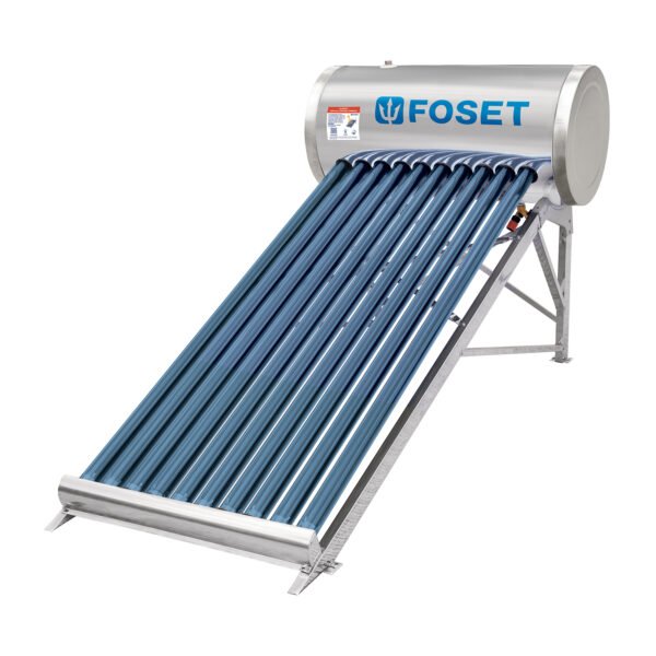 Calentador solar de agua 10 tubos 130L 3 personas Foset 45270