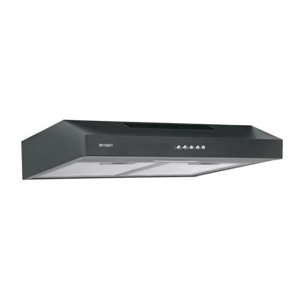 Campana extractora 50 cm empotrable negra Foset 45441