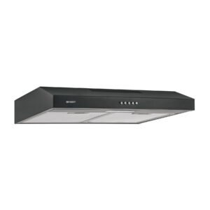Campana extractora 60 cm empotrable negra Foset 49488