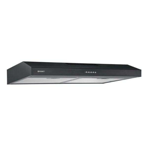 Campana extractora 75 cm empotrable negra Foset 45440
