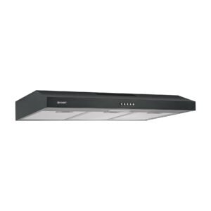 Campana extractora 80 cm empotrable negra Foset 49487