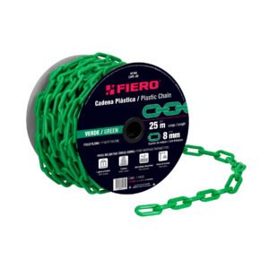 Metro de cadena de 8 mm de plástico verde carrete de 25 m 44184