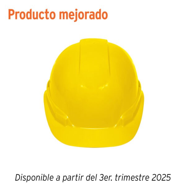 Casco de seguridad ajuste de matraca amarillo Truper 14294