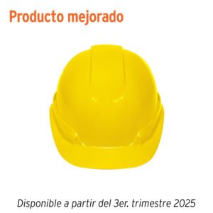 Casco de seguridad ventilado ajuste de matraca amarillo 101257