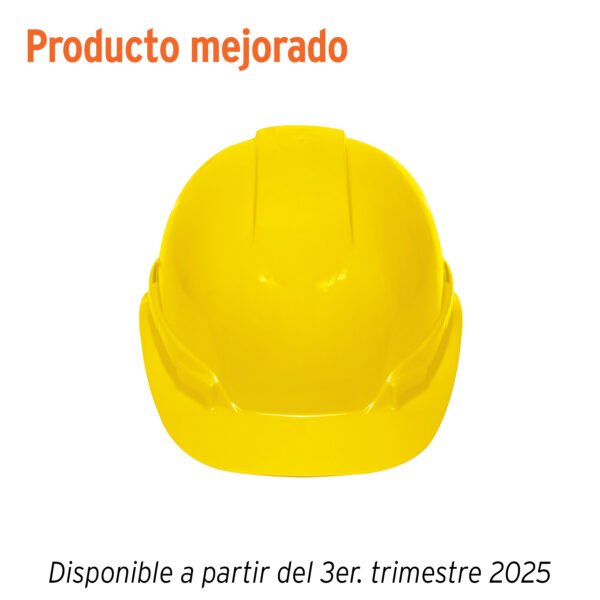 Casco de seguridad ventilado ajuste de matraca amarillo 101257
