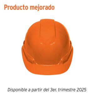 Casco de seguridad ventilado ajuste de matraca naranja 101256