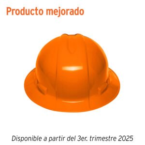 Casco de seguridad ala ancha naranja Truper 10564