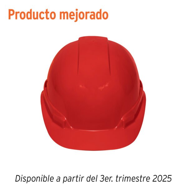 Casco de seguridad ajuste de matraca rojo Truper 10373