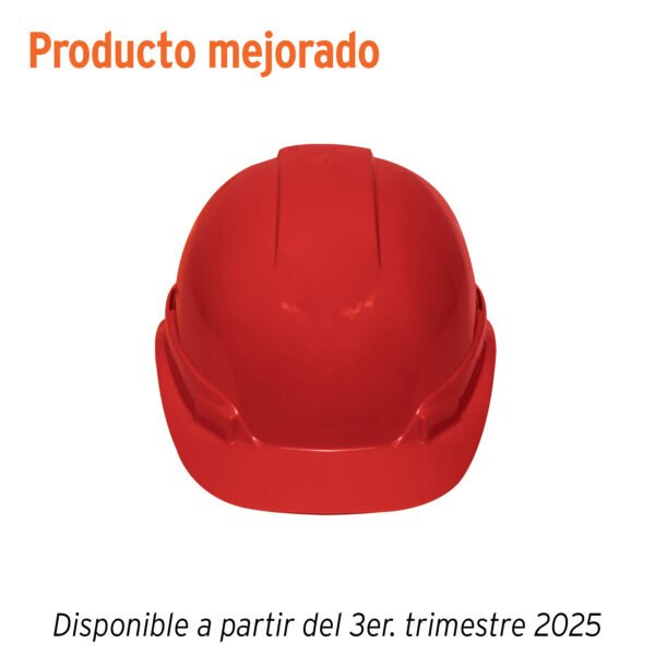 Casco de seguridad ventilado ajuste de matraca rojo 101271