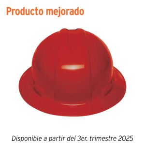 Casco de seguridad ala ancha rojo Truper 10573