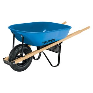 Carretilla 5.5 ft3 neumática bastidores madera TRUPER 11758