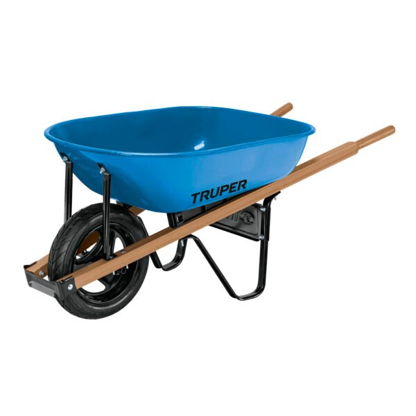 Carretilla 5.5 ft3 imponchable bastidores madera TRUPER 10908