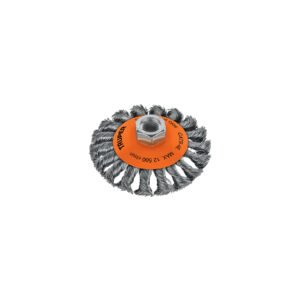 Carda tipo cónico 4 alambre trenzado eje 5/8-11 Truper 14190