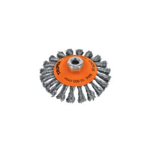 Carda tipo cónico 5 alambre trenzado eje 5/8-11 Truper 14191