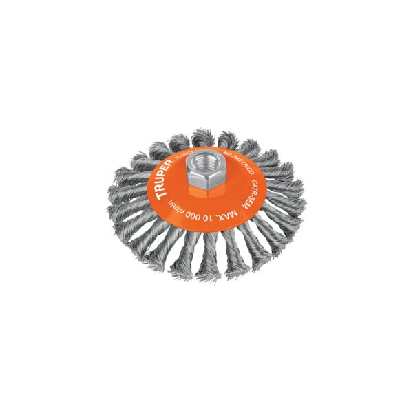 Carda tipo cónico 5 alambre trenzado multi-rosca TRUPER 14189