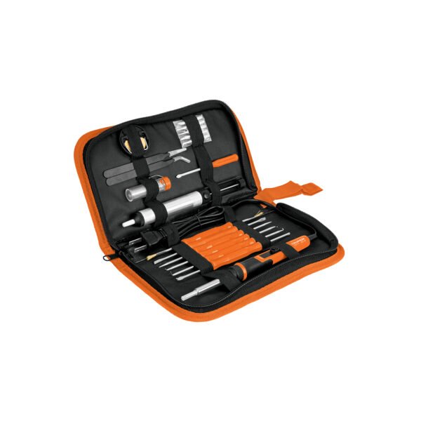 Kit soldadura electrónica con cautín de 25 W temp regulable 102424