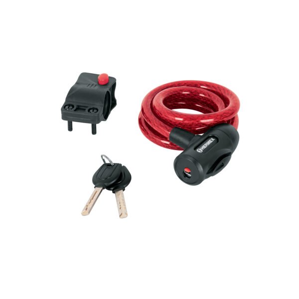 Candado de cable con llave 12 mm X 1.0 m HERMEX 43923
