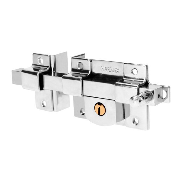 Cerradura de barra fija izquierda blíster HERMEX 43508