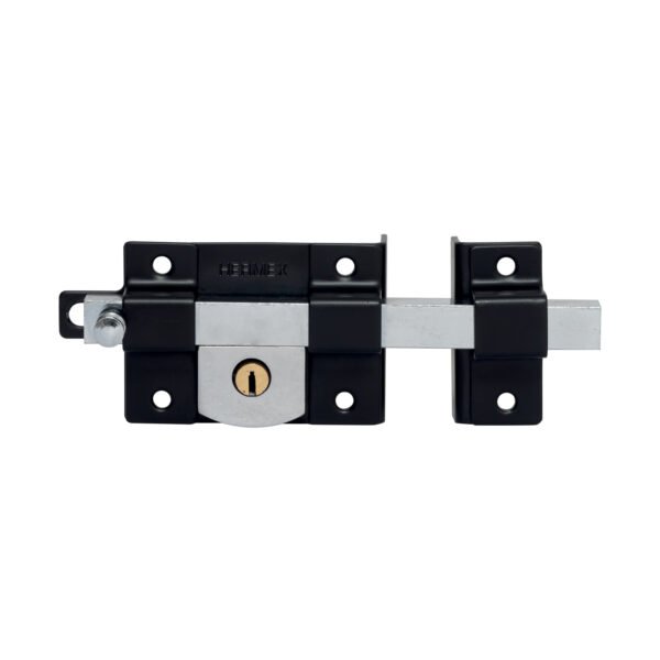 Cerradura de barra libre derecha negra HERMEX 45584