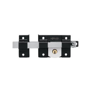 Cerradura de barra libre izquierda negra HERMEX 45580