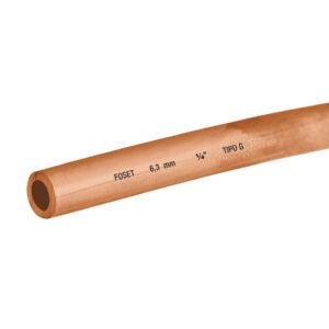 Rollo de 15m de tubo flexible de cobre 1/4 1.7kg FOSET 48155