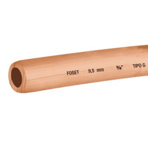 Rollo de 15m de tubo flexible de cobre 3/8 2.6kg FOSET 48157