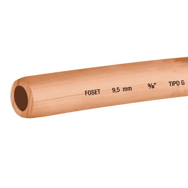 Rollo de 15m de tubo flexible de cobre 3/8 2.6kg FOSET 48157