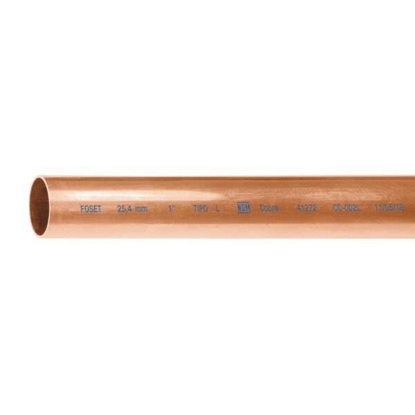 Tubo de 1 de cobre tipo L de 3m 2.9kg FOSET 41273