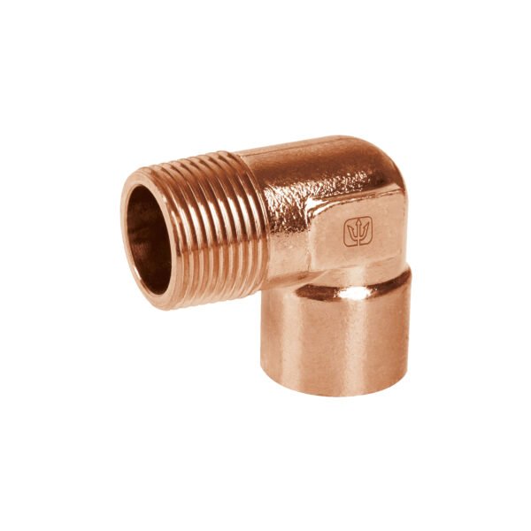 Codo 90° de cobre rosca exterior 1 Foset 49649